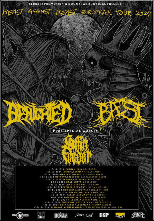 BAEST with BENIGHTED “Beast Against Beast” European co-headline Tour 2024