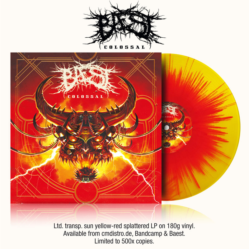Colossal Ltd. transp. sun yellow-red splattered LP