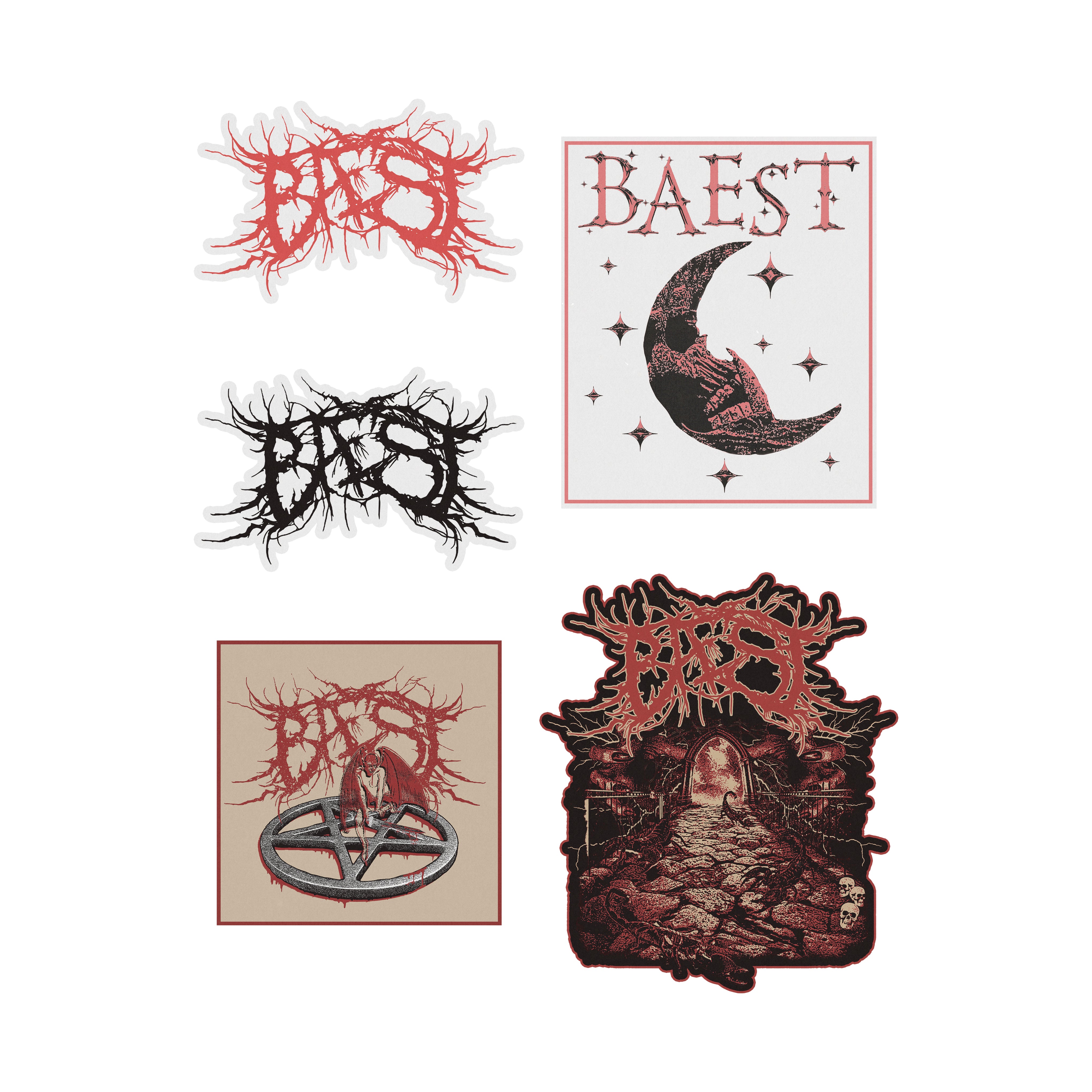 Stickerpack 5 pcs – BAEST OFFICIAL WEBSHOP