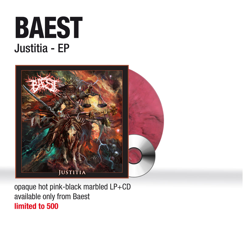 Justitia Hot Pink Marbled Vinyl